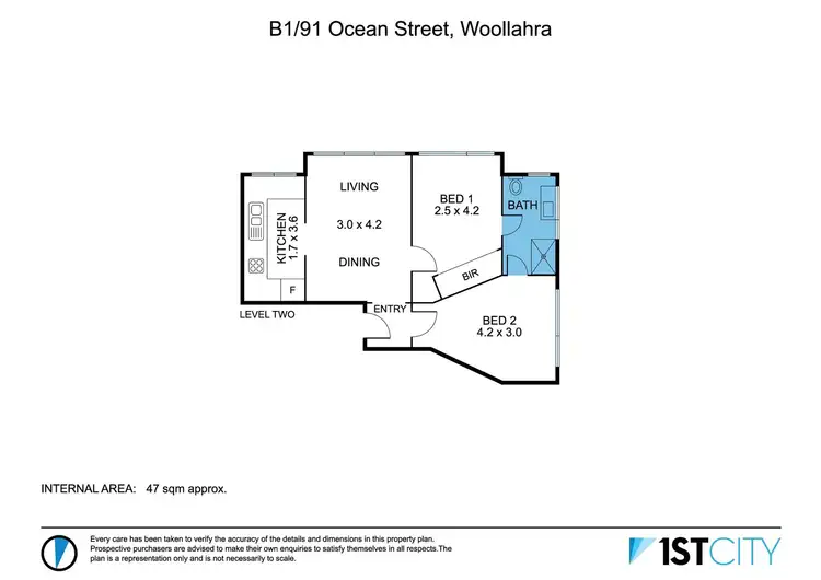 Floorplan of Homely apartment listing, B1/91 Ocean Street, Woollahra NSW 2025
