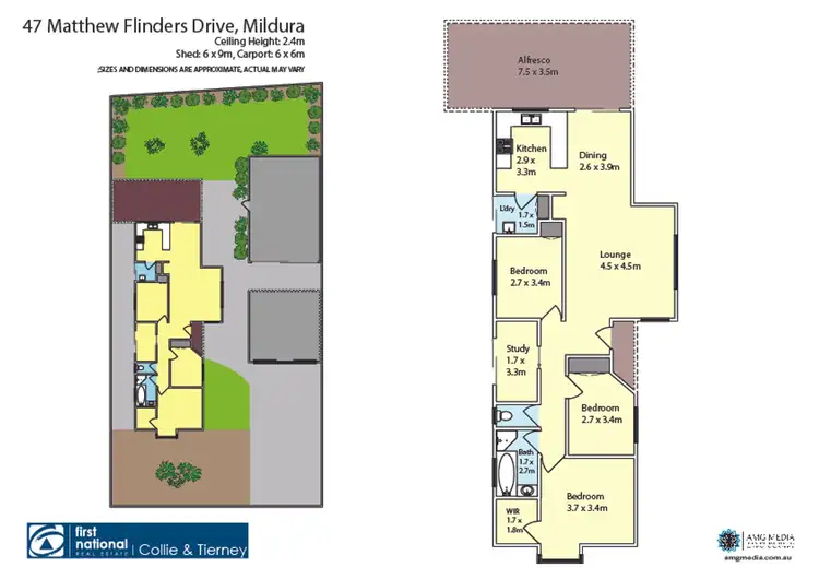 Floorplan of Homely house listing, 47 Matthew Flinders Drive, Mildura VIC 3500
