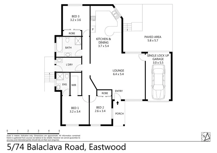 Floorplan of Homely villa listing, 5/74-76 Balaclava Road, Eastwood NSW 2122