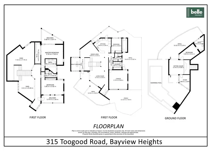 Floorplan of Homely house listing, 315 Toogood Road, Bayview Heights QLD 4868