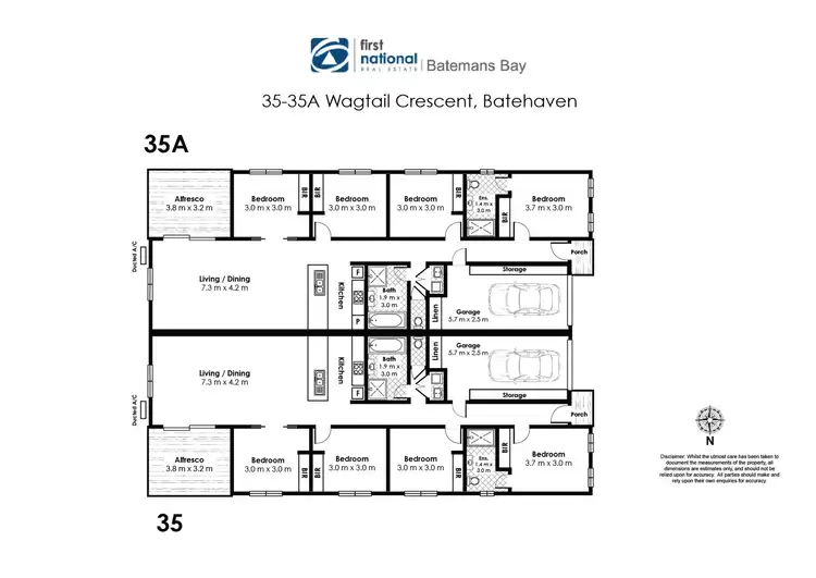 Floorplan of Homely house listing, 35 Wagtail Crescent, Batehaven NSW 2536