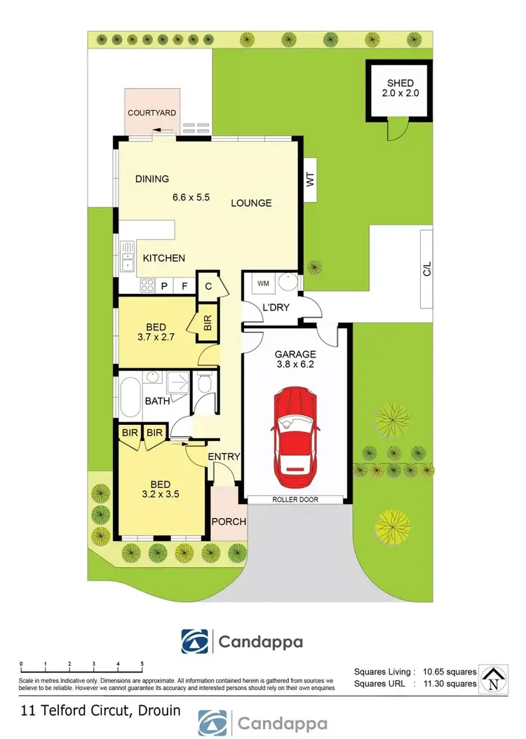 Floorplan of Homely unit listing, 11 Telford Circuit, Drouin VIC 3818