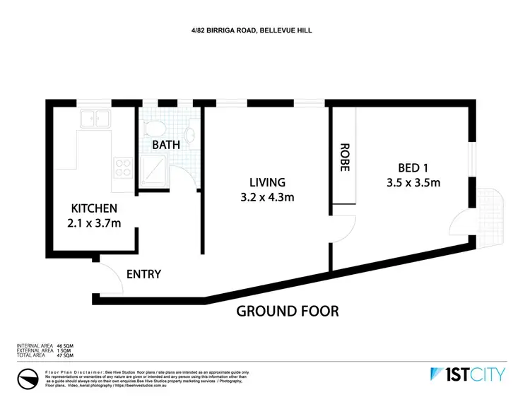 Floorplan of Homely apartment listing, 4/82 Birriga Road, Bellevue Hill NSW 2023