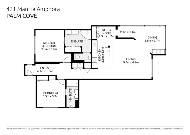 Floorplan of Homely unit listing, 421/49-63 Williams Esplanade, Palm Cove QLD 4879