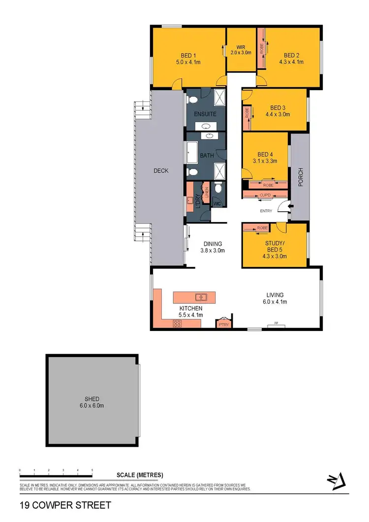 Floorplan of Homely house listing, 19 Cowper Street, North Bendigo VIC 3550