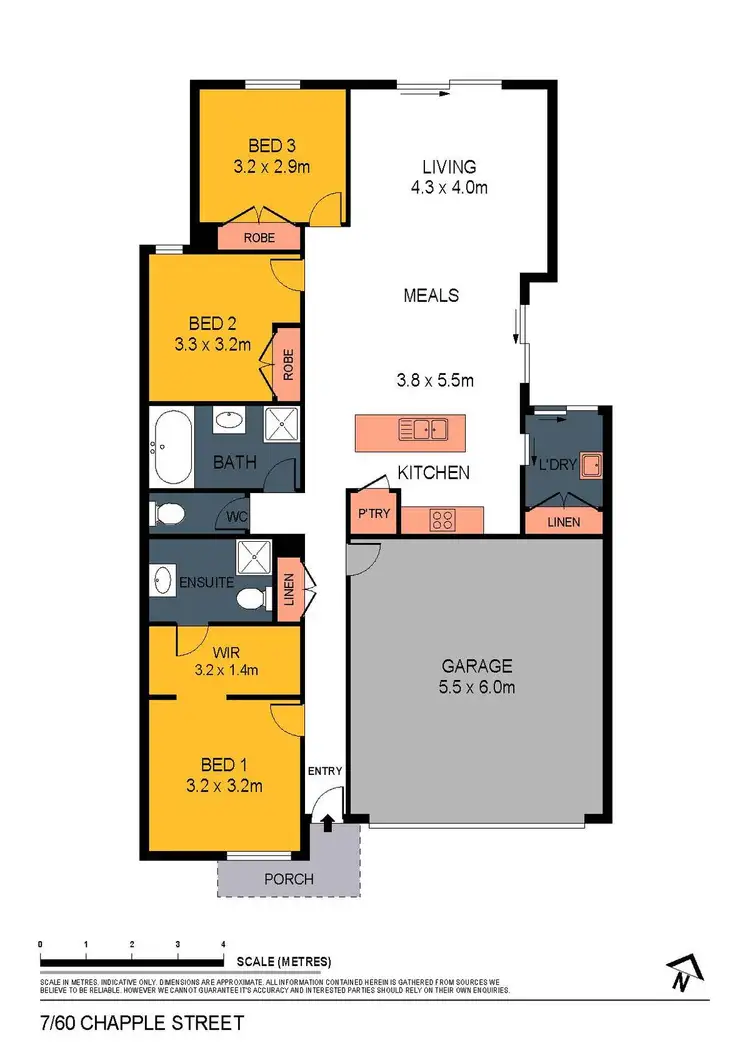 Floorplan of Homely house listing, 7/60 Chapple St, California Gully VIC 3556