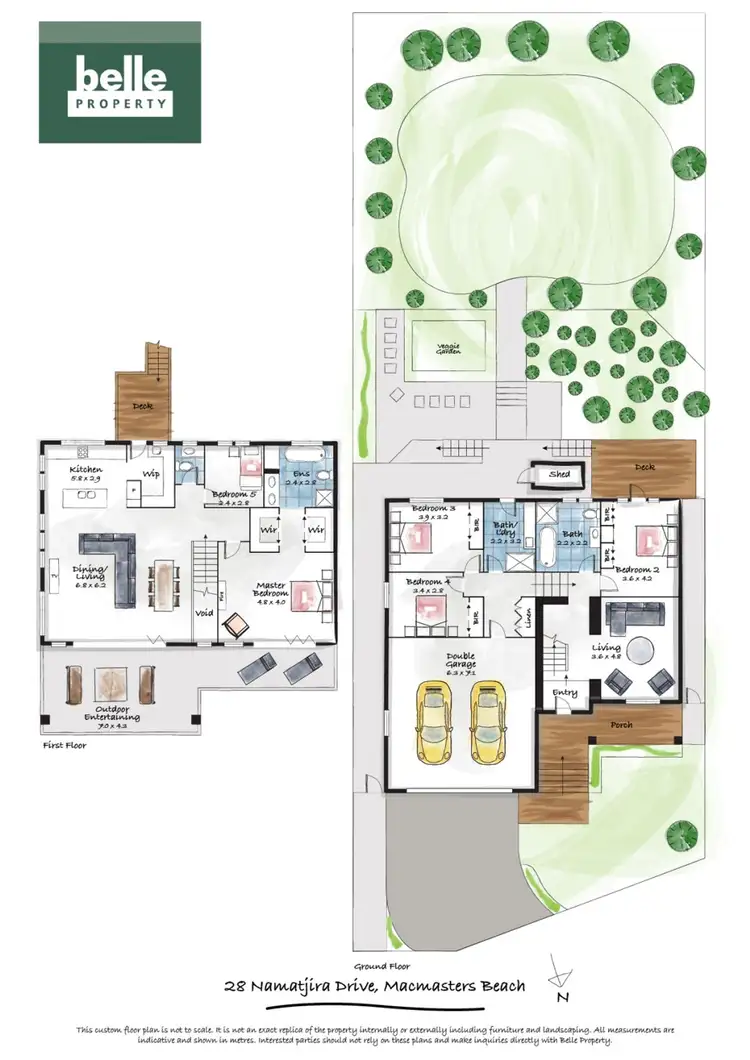 Floorplan of Homely house listing, 28 Namatjira Drive, Macmasters Beach NSW 2251