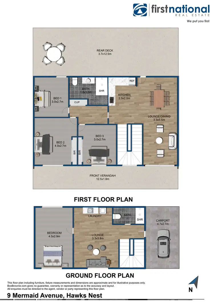 Floorplan of Homely house listing, 9 Mermaid Avenue, Hawks Nest NSW 2324