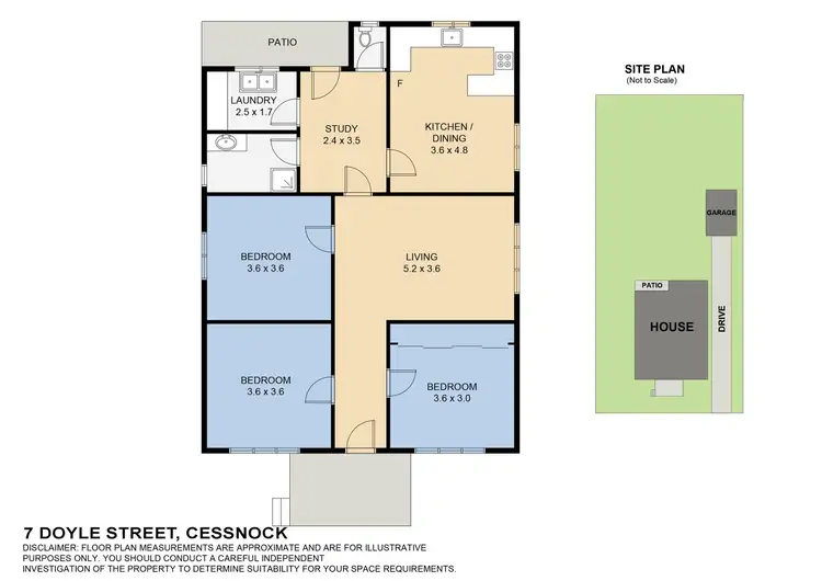 Floorplan of Homely house listing, 7 Doyle Street, Cessnock NSW 2325