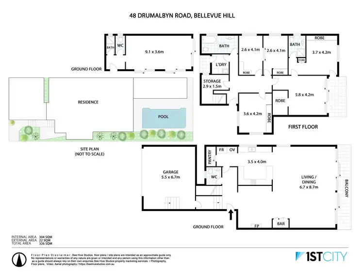 Floorplan of Homely house listing, 48 Drumalbyn Road, Bellevue Hill NSW 2023