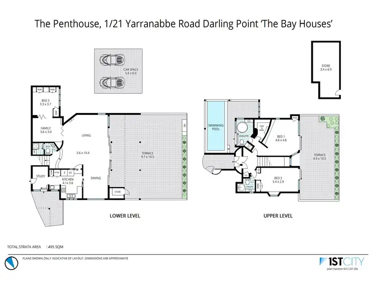 Floorplan of Homely apartment listing, 1/21 Yarranabbe Road, Darling Point NSW 2027