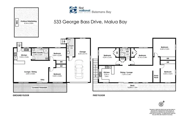 Floorplan of Homely house listing, 533 George Bass Drive, Malua Bay NSW 2536