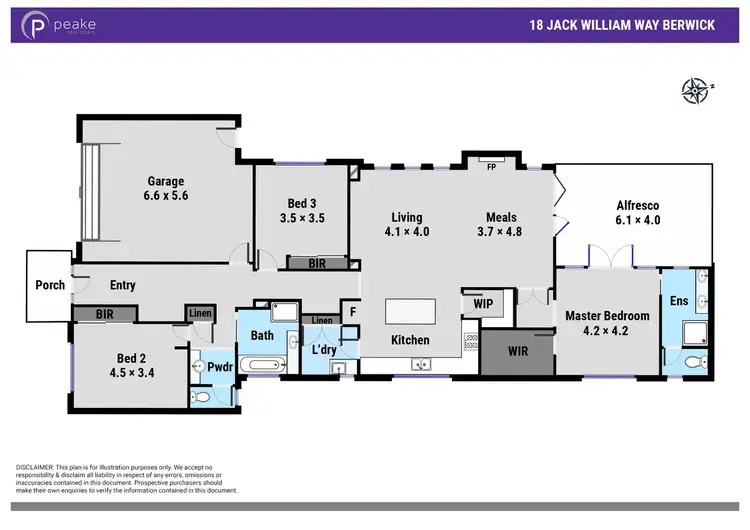 Floorplan of Homely house listing, 18 Jack William Way, Berwick VIC 3806