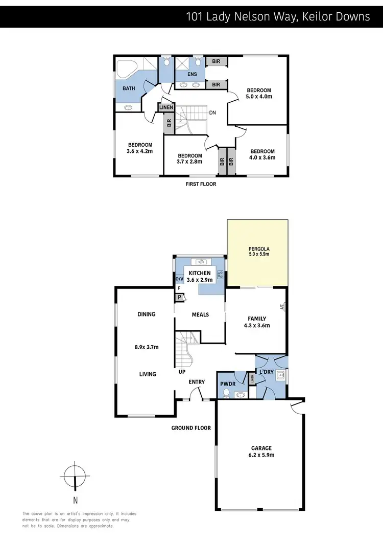Floorplan of Homely house listing, 101 Lady Nelson Way, Keilor Downs VIC 3038