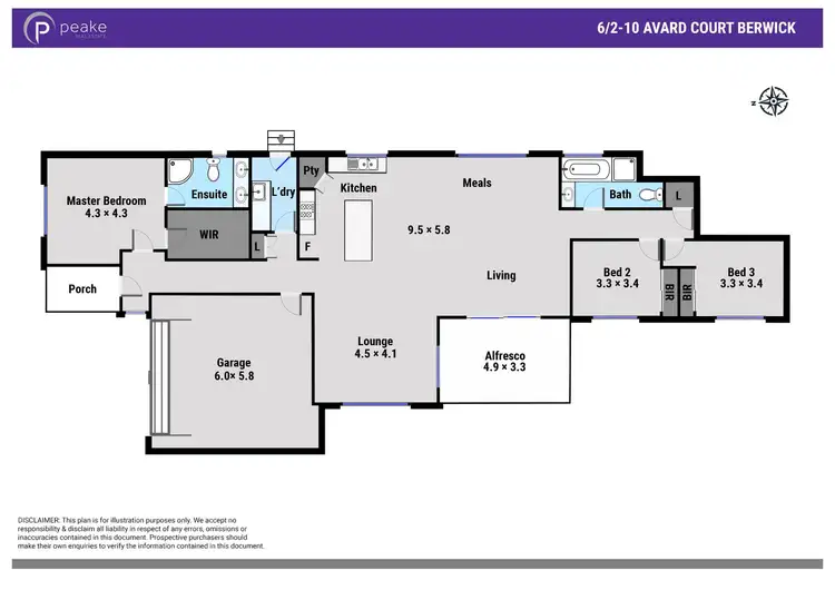 Floorplan of Homely unit listing, 6/2 Avard Court, Berwick VIC 3806