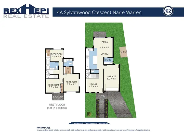 Floorplan of Homely townhouse listing, 4A Sylvanwood Crescent, Narre Warren VIC 3805