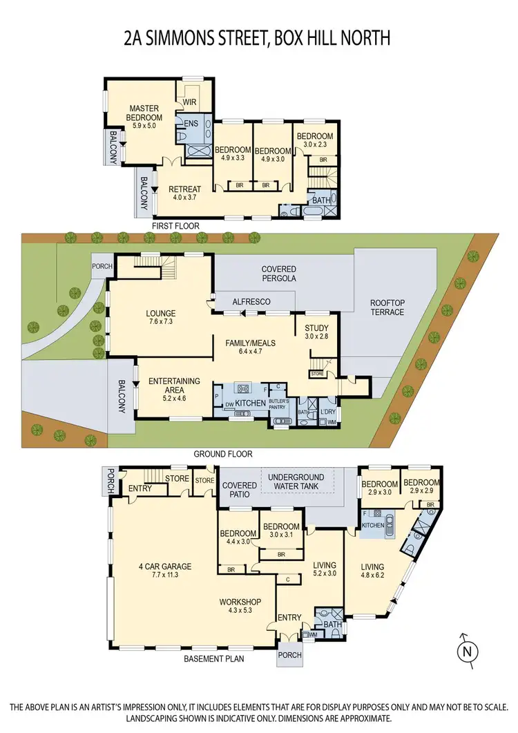 Floorplan of Homely house listing, 2A Simmons Street, Box Hill North VIC 3129