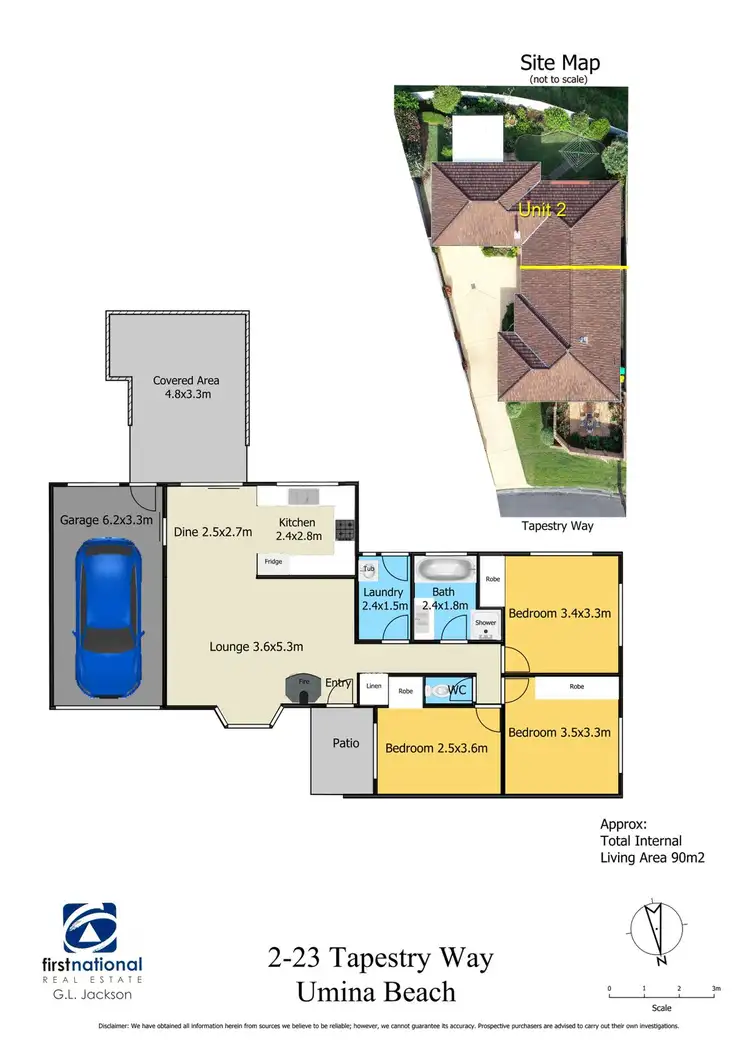 Floorplan of Homely villa listing, 2/23 Tapestry Way, Umina Beach NSW 2257