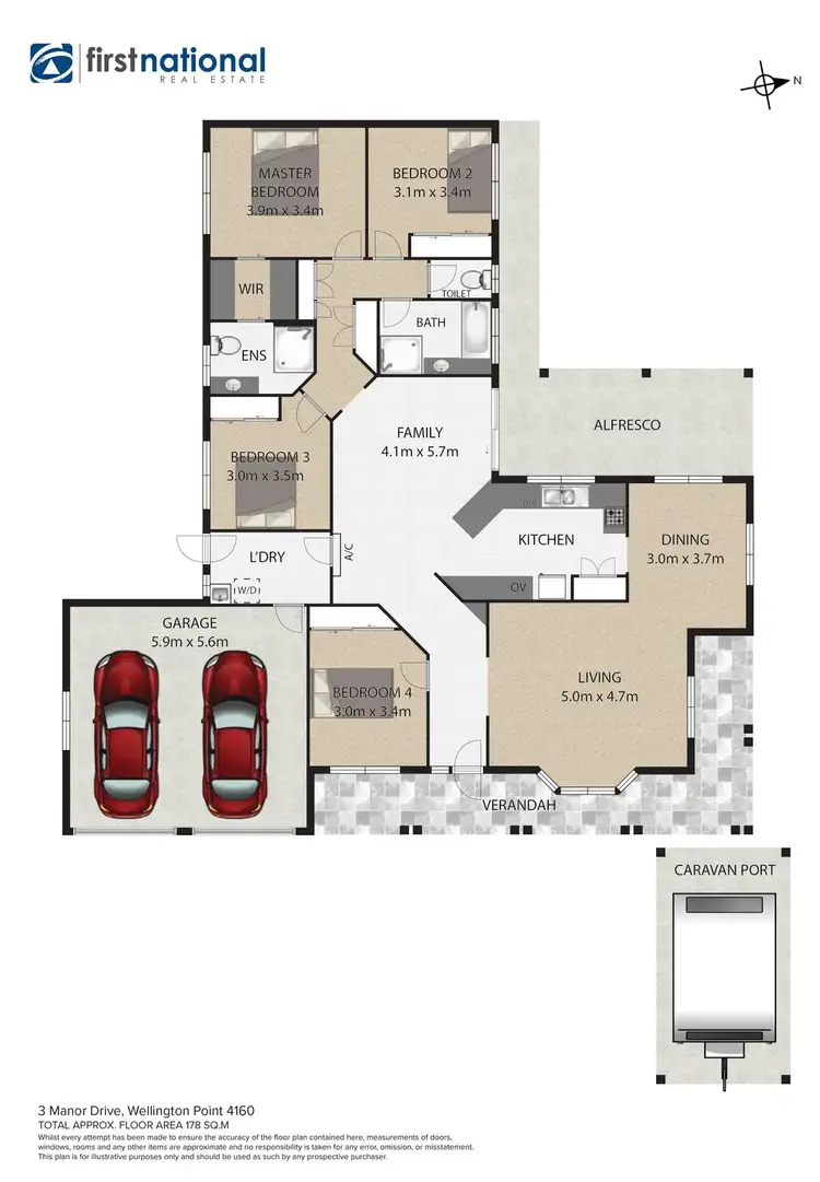 Floorplan of Homely house listing, 3 Manor Drive, Wellington Point QLD 4160