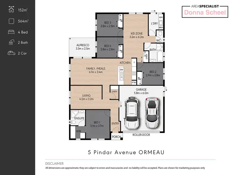 Floorplan of Homely house listing, 5 Pindar Avenue, Ormeau QLD 4208