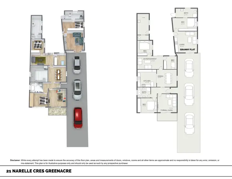 Floorplan of Homely house listing, 21 Narelle Crescent, Greenacre NSW 2190