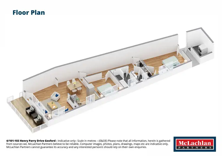 Floorplan of Homely unit listing, 4/101 Henry Parry Drive, Gosford NSW 2250