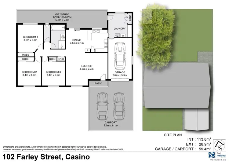 Floorplan of Homely house listing, 102 Farley Street, Casino NSW 2470