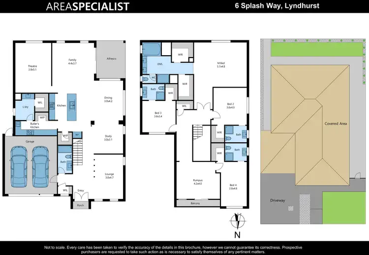 Floorplan of Homely house listing, 6 Splash Way, Lyndhurst VIC 3975