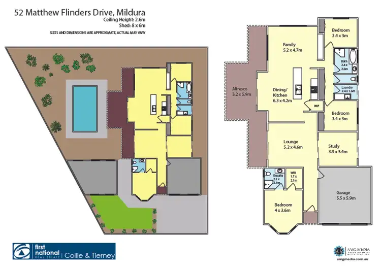 Floorplan of Homely house listing, 52 Matthew Flinders Drive, Mildura VIC 3500