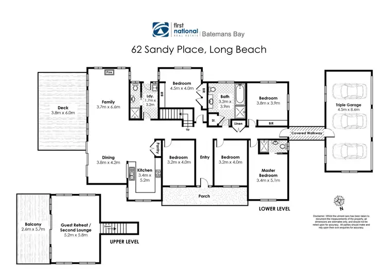 Floorplan of Homely house listing, 62 Sandy Place, Long Beach NSW 2536