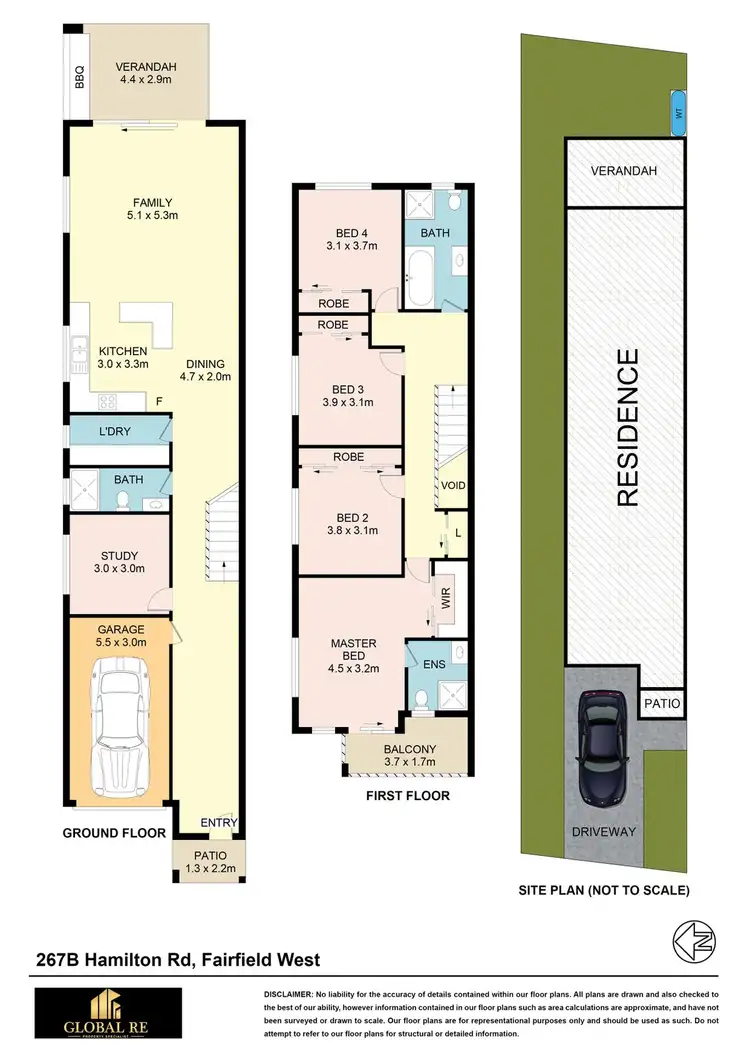 Floorplan of Homely semi-detached listing, 267B Hamilton road, Fairfield West NSW 2165