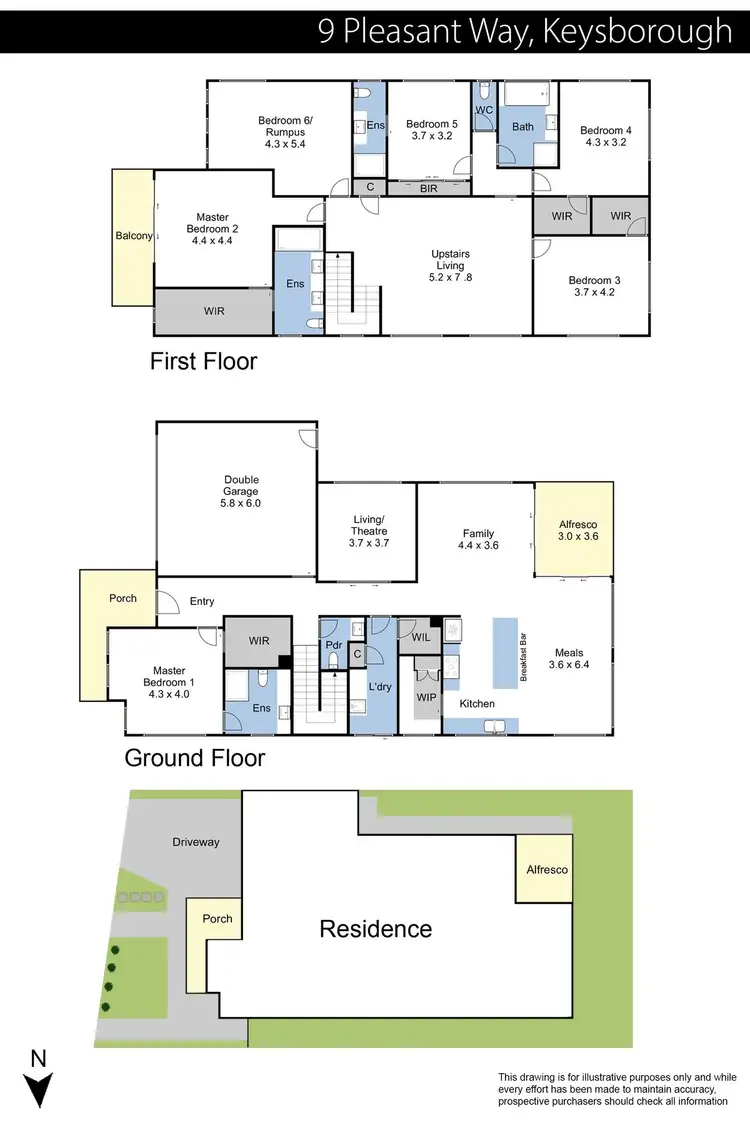 Floorplan of Homely house listing, 9 Pleasant Way, Keysborough VIC 3173