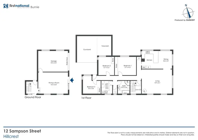 Floorplan of Homely house listing, 12 Sampson Street, Hillcrest TAS 7320