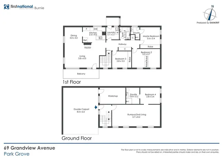 Floorplan of Homely house listing, 69 Grandview Avenue, Park Grove TAS 7320