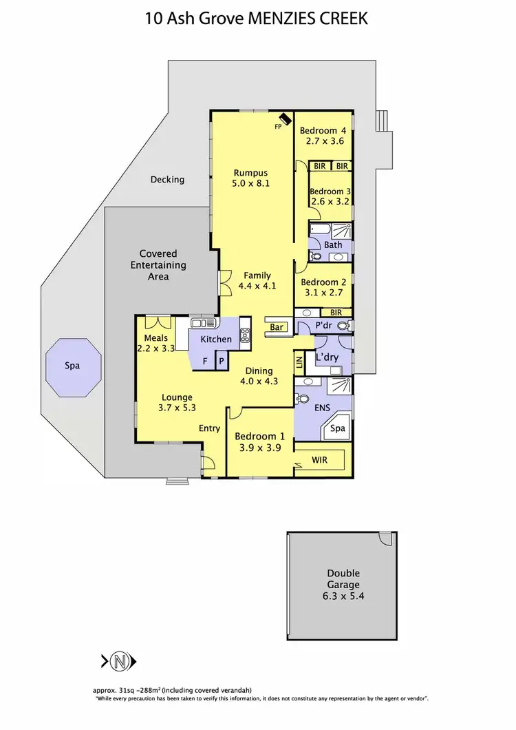 Floorplan of Homely house listing, 10 Ash Grove, Menzies Creek VIC 3159
