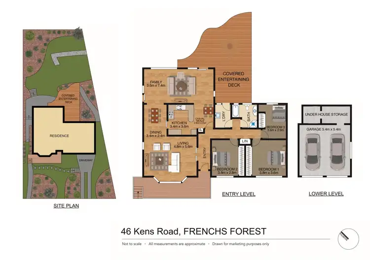 Floorplan of Homely house listing, 46 Kens Road, Frenchs Forest NSW 2086