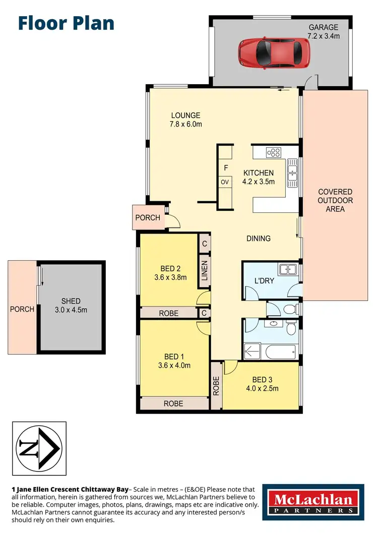 Floorplan of Homely house listing, 1 Jane Ellen Crescent, Chittaway Bay NSW 2261
