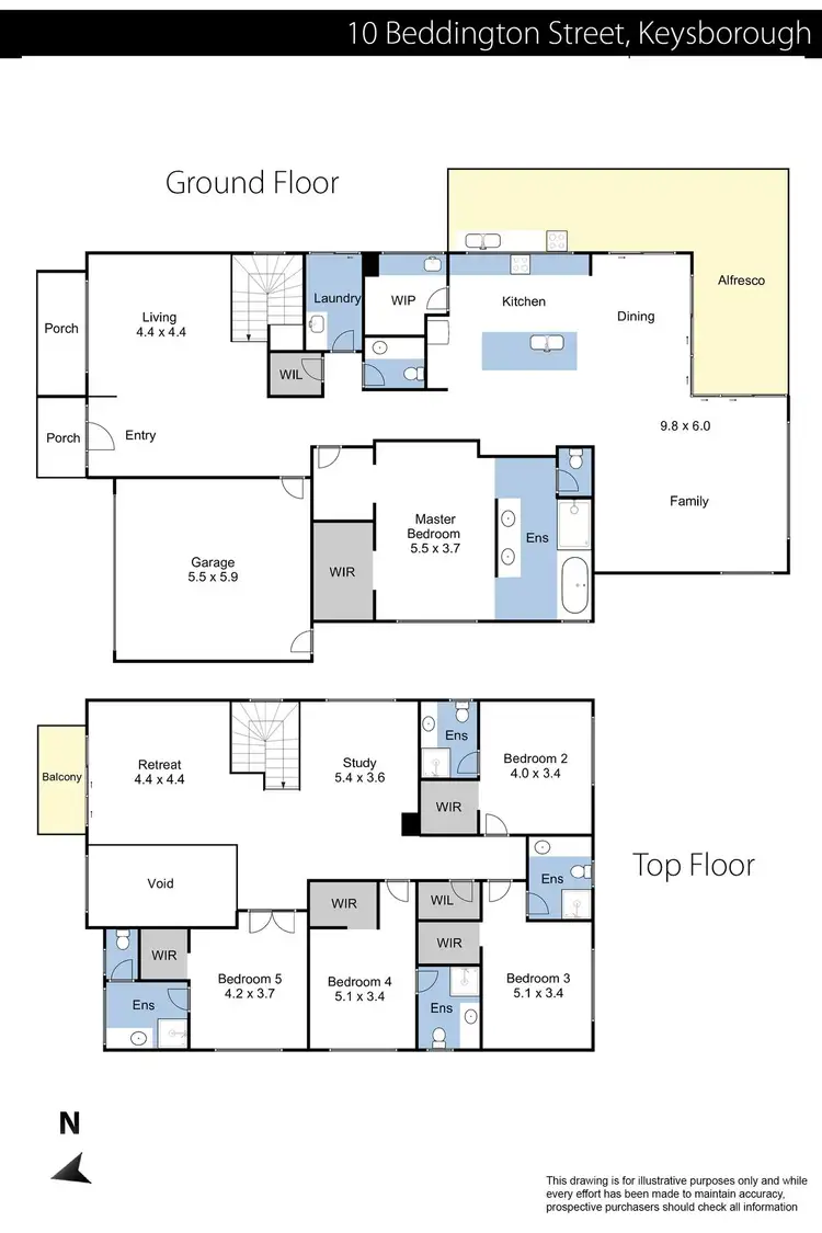 Floorplan of Homely house listing, 10 Beddington Street, Keysborough VIC 3173