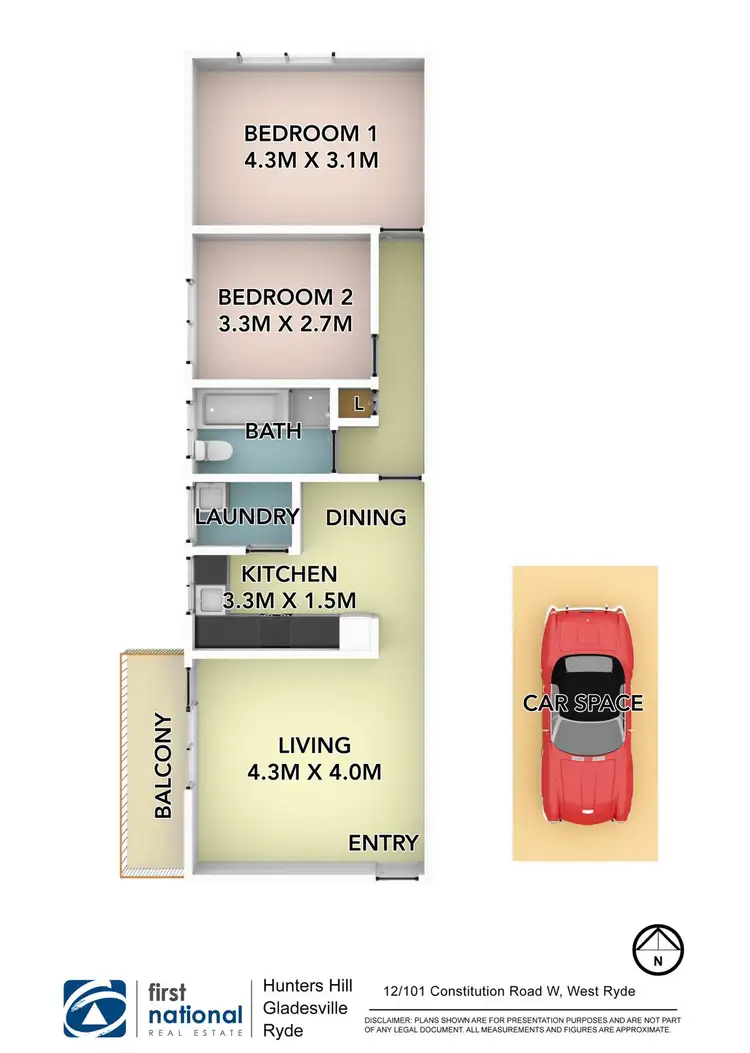 Floorplan of Homely apartment listing, 12/101 Constitution Road, West Ryde NSW 2114