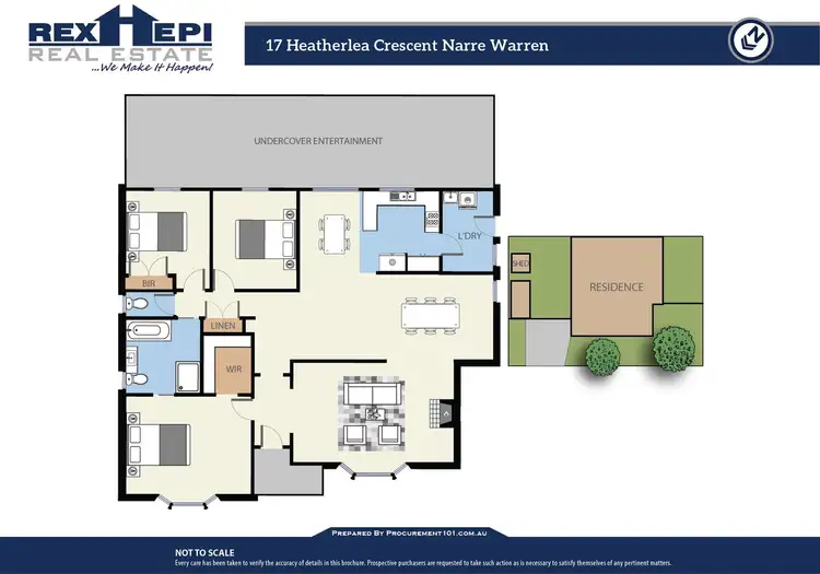 Floorplan of Homely house listing, 17 Heatherlea Crescent, Narre Warren VIC 3805