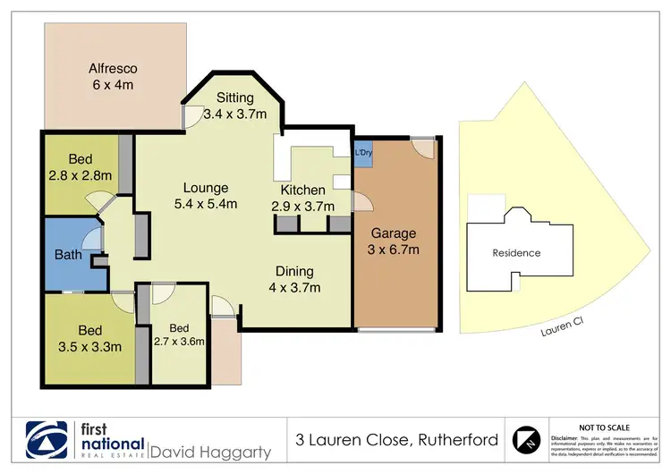 Floorplan of Homely house listing, 3 Lauren Close, Rutherford NSW 2320