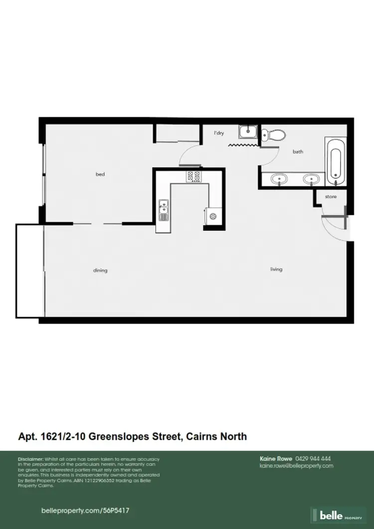 Floorplan of Homely apartment listing, 1621/2-10 Greenslopes Street, Cairns North QLD 4870