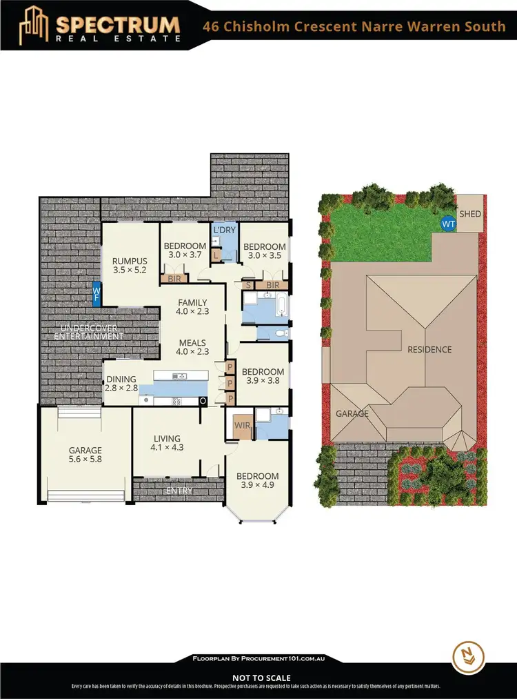 Floorplan of Homely house listing, 46 Chisholm Crescent, Narre Warren South VIC 3805