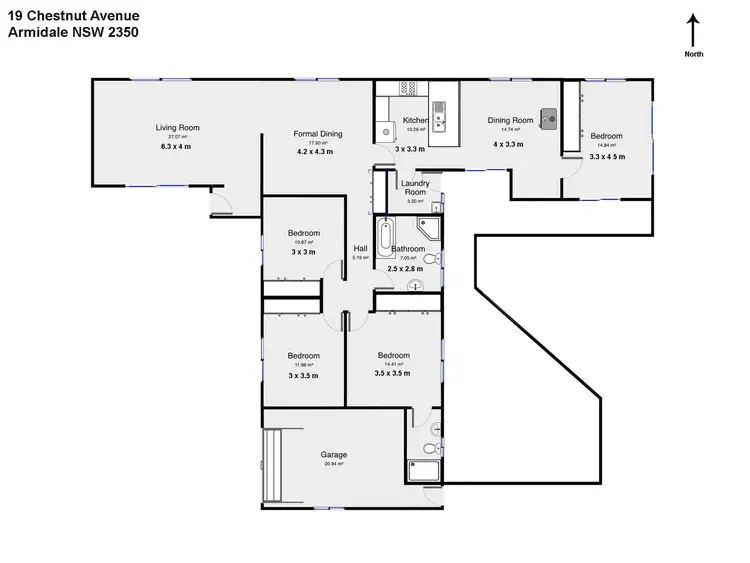 Floorplan of Homely house listing, 19 Chestnut Avenue, Armidale NSW 2350