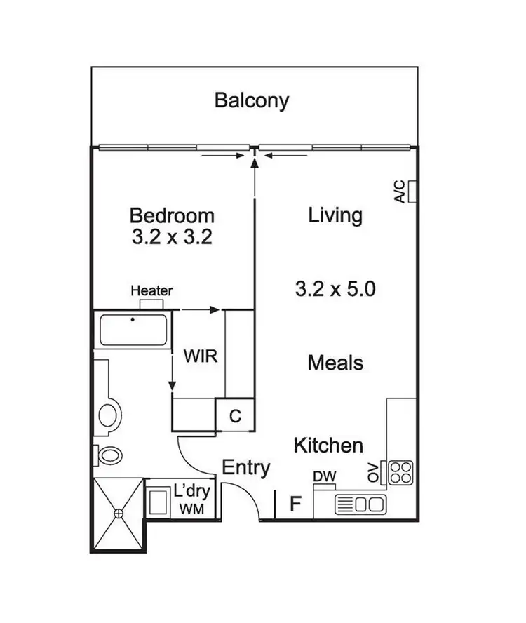 Floorplan of Homely apartment listing, 1009/5 Caravel Lane, Docklands VIC 3008