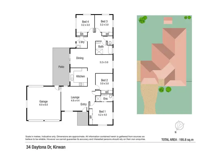 Floorplan of Homely house listing, 34 Daytona Drive, Kirwan QLD 4817