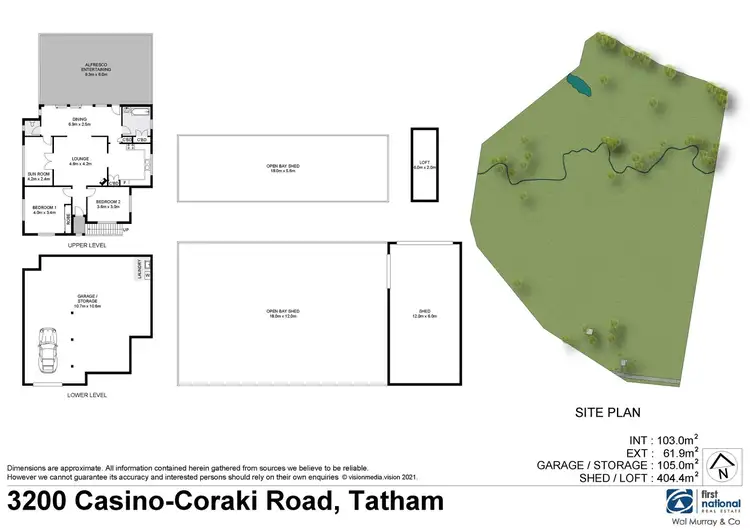 Floorplan of Homely rural property listing, 3200 Casino Coraki Road, Tatham NSW 2471