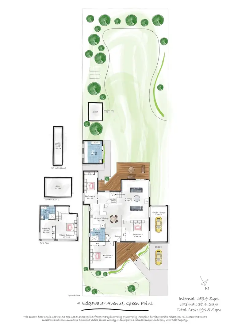 Floorplan of Homely house listing, 4 Edgewater Avenue, Green Point NSW 2251