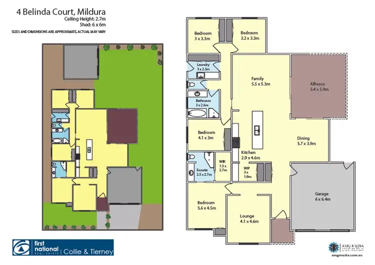 Floorplan of Homely house listing, 4 Belinda Court, Mildura VIC 3500