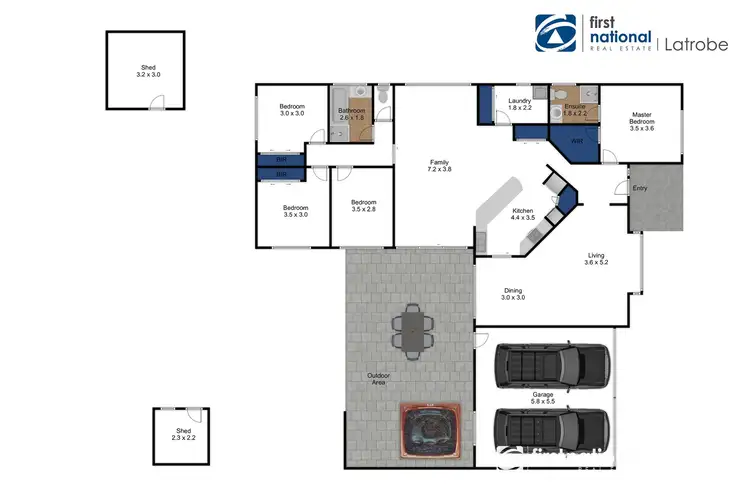 Floorplan of Homely house listing, 232 Kay Street, Traralgon VIC 3844